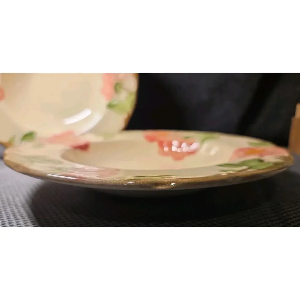 Franciscan Desert Rose Soup Plate 9in Set Of 2